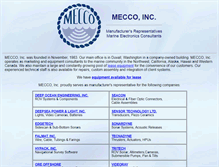 Tablet Screenshot of meccoinc.com